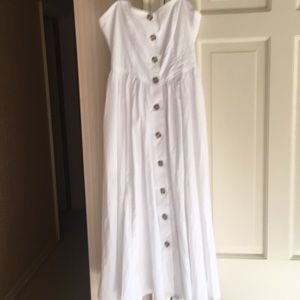 Free People white cotton dress